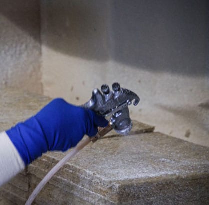 Spray in operation Spray-in-operation